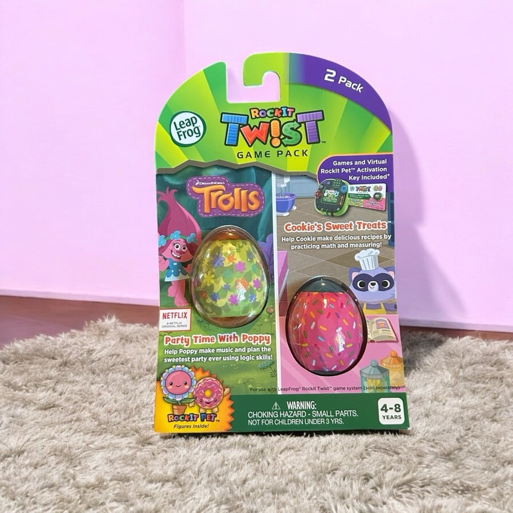 LeapFrog RockIt Twist Game Pack  Trolls Poppy Cookie’s Sweet Treats New Sealed